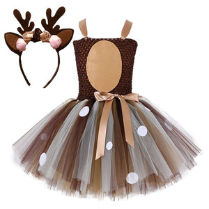 Elk Cosplay Christmas Costume With Headband (For Kid)-Kid Costume-Animee Cosplay