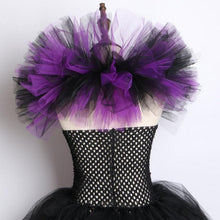 Load image into Gallery viewer, Girls Witch Queen Tutu Tulle Dress with Horns-Kid Costume-Animee Cosplay