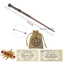 Load image into Gallery viewer, Harry Potter Metal Magic Wand with Freebies-Cosplay Accessories-Animee Cosplay