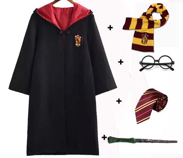 Harry Potter Cloak Costume & Accessories Set (For Kids & Adults)-movie/tv/game costume-Animee Cosplay