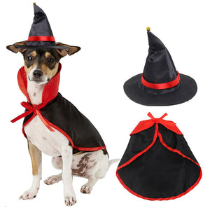 Halloween Masquerade Hat Cloak Set Pet Cosplay Costume-Pet Costume-Animee Cosplay