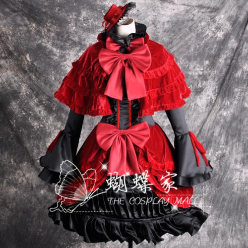 Gothloli dress up Kushina Anna Cosplay Dress/Costume-anime costume-Animee Cosplay