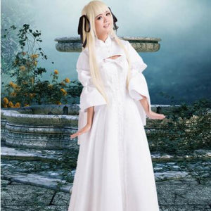 Yosuga no Sora Kasugano Sora White Lolita Cosplay Dress/Costume-Lolita Dress-Animee Cosplay