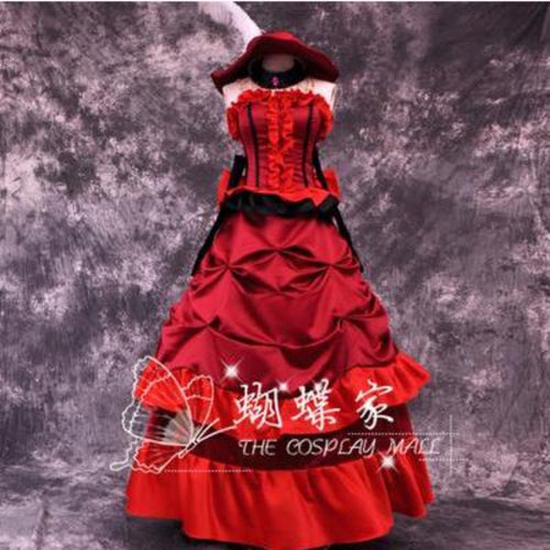 Black Butler MADAME ROUGE Itsuwari no Utahime Cosplay Dress/Costume-anime costume-Animee Cosplay