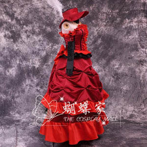 Black Butler MADAME ROUGE Itsuwari no Utahime Cosplay Dress/Costume-anime costume-Animee Cosplay