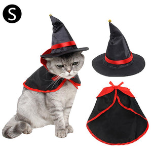 Halloween Masquerade Hat Cloak Set Pet Cosplay Costume-Pet Costume-Animee Cosplay