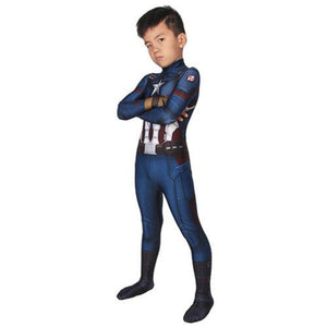Avengers: Endgame Steven Rogers Captain America (For Kid)-movie/tv/game jumpsuit-Animee Cosplay