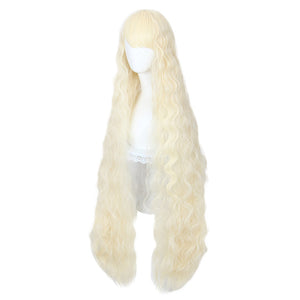 Waist Length Wavy Beige Lolita Wig-lolita wig-Animee Cosplay