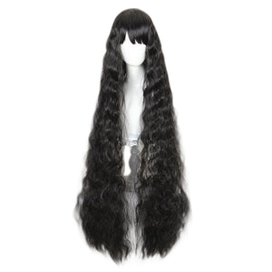 Waist Length Wavy Black Lolita Wig-lolita wig-Animee Cosplay