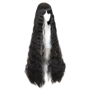 Waist Length Wavy Black Lolita Wig-lolita wig-Animee Cosplay