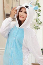 Load image into Gallery viewer, Kigurumi Onesie Blue Unicorn Animal-Kigurumi-Animee Cosplay
