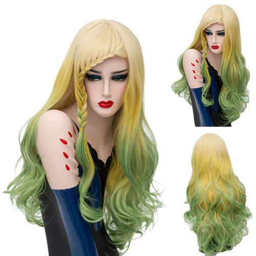 Lolita Wig - Lolita Wig Parrot Yellow & Green-lolita wig-Animee Cosplay