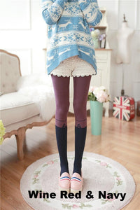 Sweet Lolita Full Length Cotton Stockings-Socks-Animee Cosplay