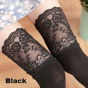 Lolita Ruffled Lace Thigh-High Socks-Socks-Animee Cosplay