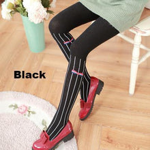 Load image into Gallery viewer, Classic Vertical Striped Stockings With A Bow-Socks-Animee Cosplay