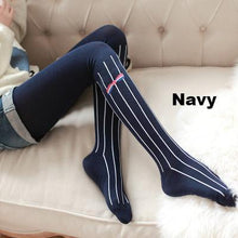 Load image into Gallery viewer, Classic Vertical Striped Stockings With A Bow-Socks-Animee Cosplay