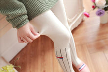 Load image into Gallery viewer, Classic Vertical Striped Stockings With A Bow-Socks-Animee Cosplay