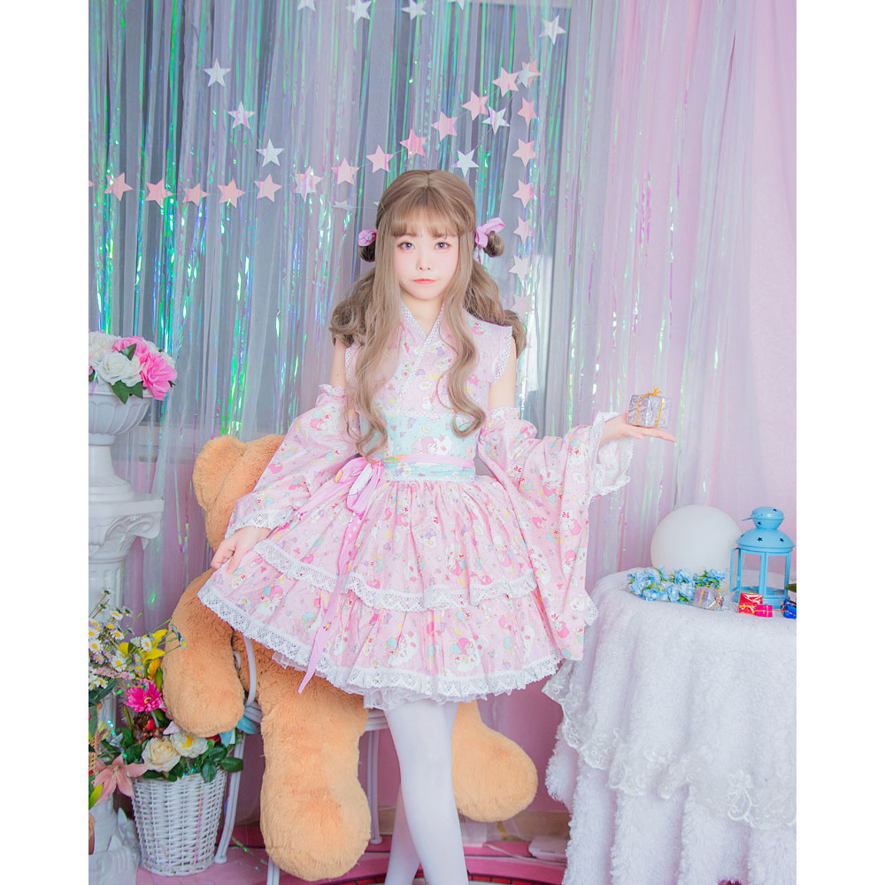 Lolita Dress - Pink Dreamy Dress-Lolita Dress-Animee Cosplay