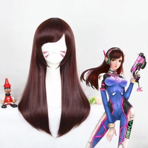 Overwatch D.Va-Cosplay Wig-Animee Cosplay