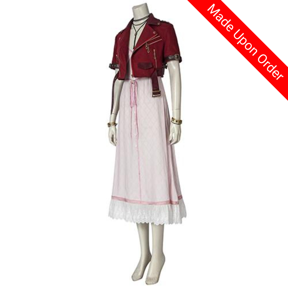 Final FantasyVII FF7 - Aerith Gainsborough (With Boots)-movie/tv/game costume-Animee Cosplay